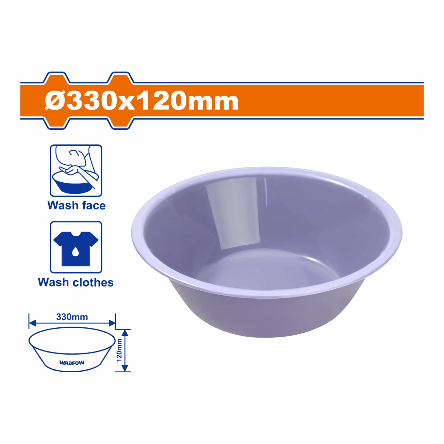 Cubo Platón De Lavar 330X120mm. Ideal Para Lavar Ropa O Limpieza Facial. 215G. Material Resistente. Balde - Image 2