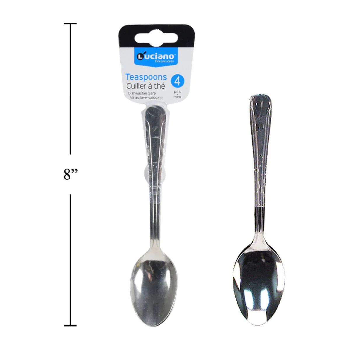 Cucharitas Luciano De 4 Pzs, 7 " Acero Inoxidable - Image 3