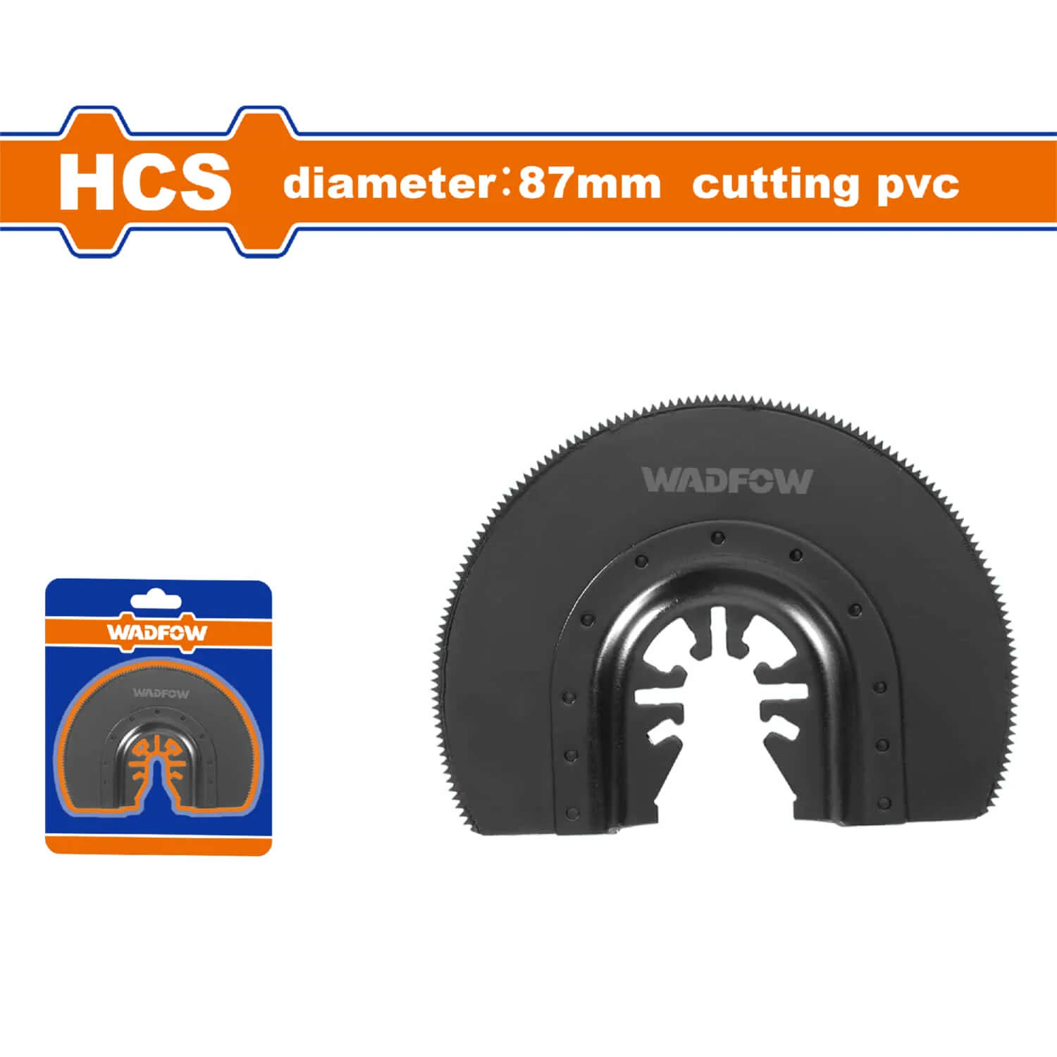 Cuchilla Para Sierra Oscilante HCS.Corta PVC. Díametro:87Mm. Diseño Semi-Circulo.