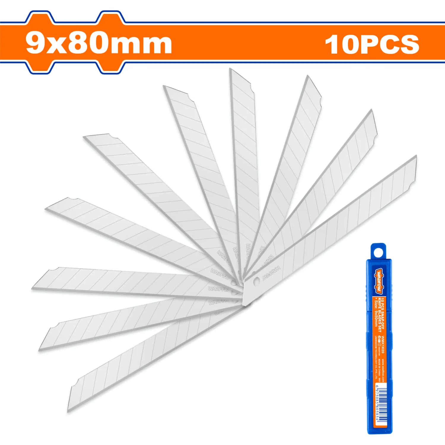 Cuchillas 10 Piezas. Tamaño 9X80mm. Para Exactos. Juego