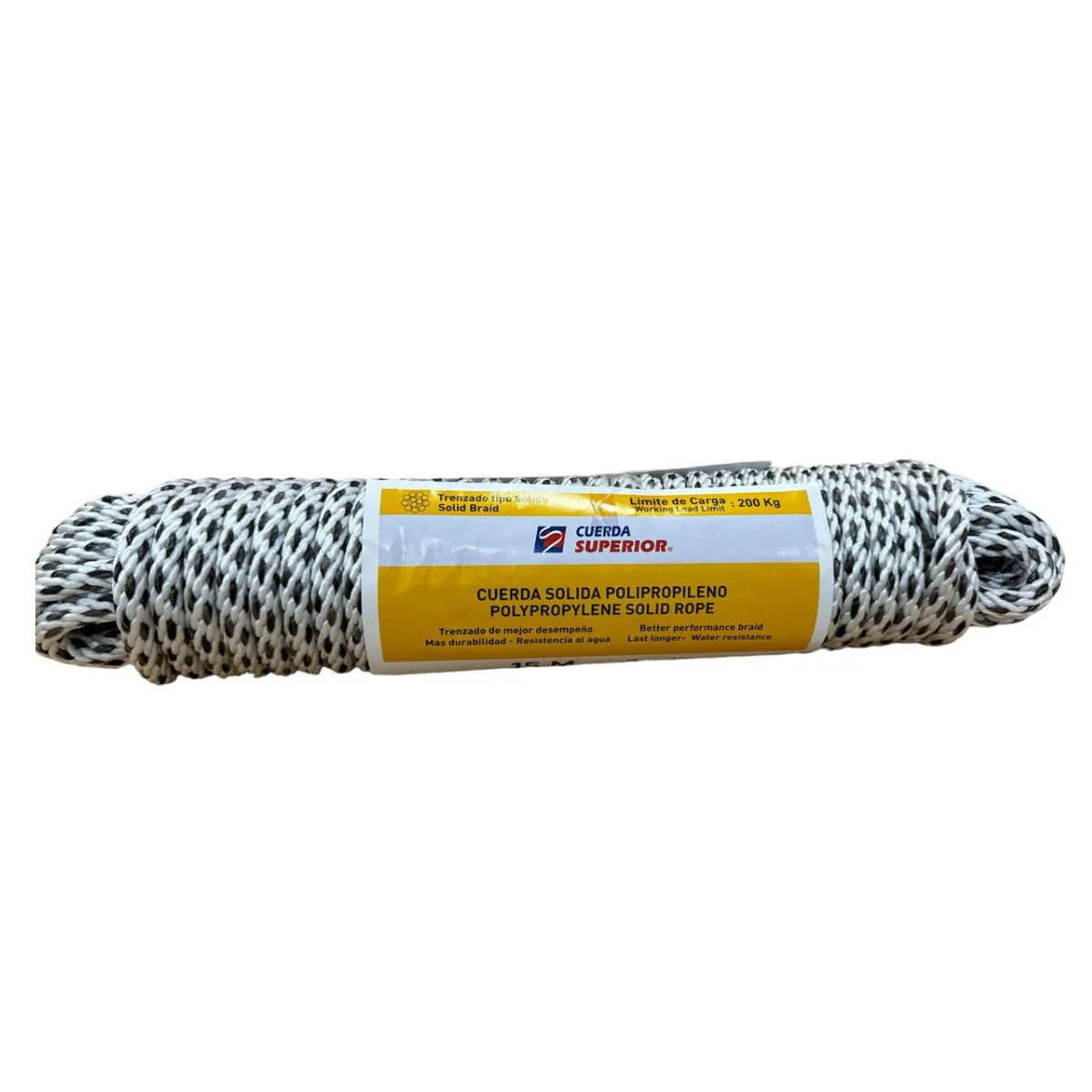 Cuerda Matizada 12Mm X 15M Resistente A UV Para Uso En Humedad Extrema Y Exterior. Soga Mecate