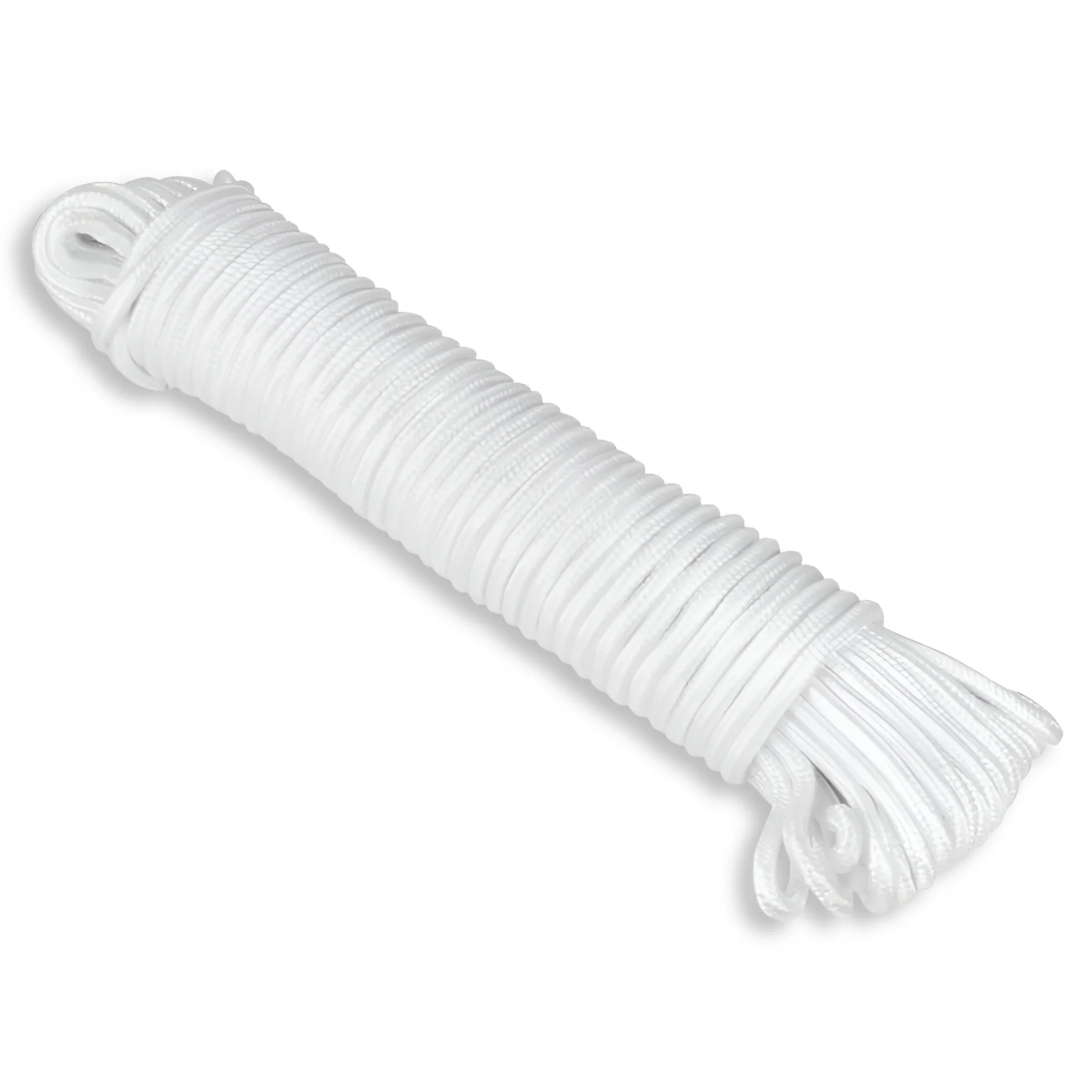 Cuerda Trenzada Gamma 4 Mm X 1 Metro Suave Al Tacto. Soga Para Acampar, Mecate Para Tendedero. (Se Vende Por Metro, Pieza Cortada)