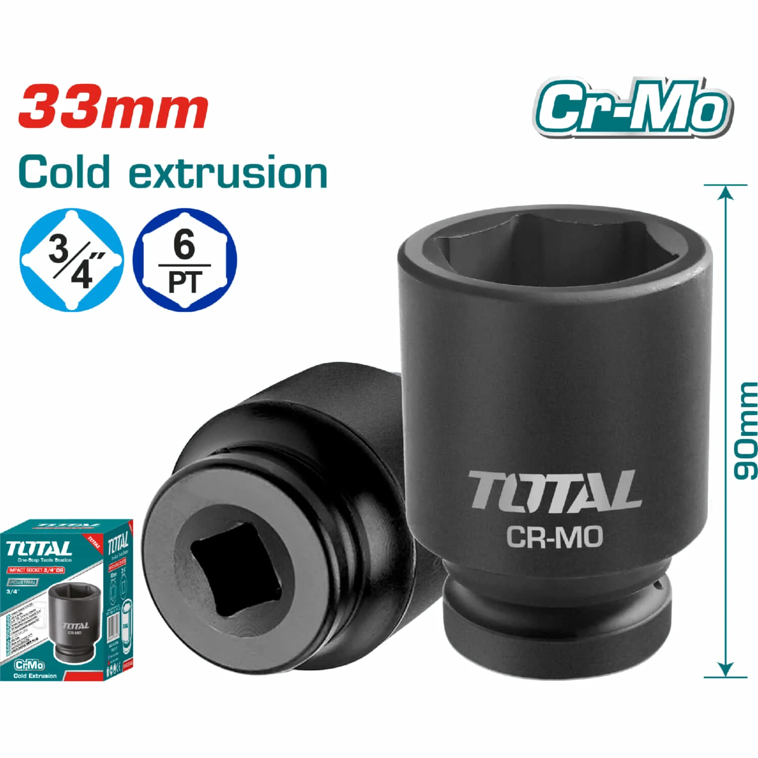 Dados Sockets Impacto 3/4". Material Crmo - Image 11