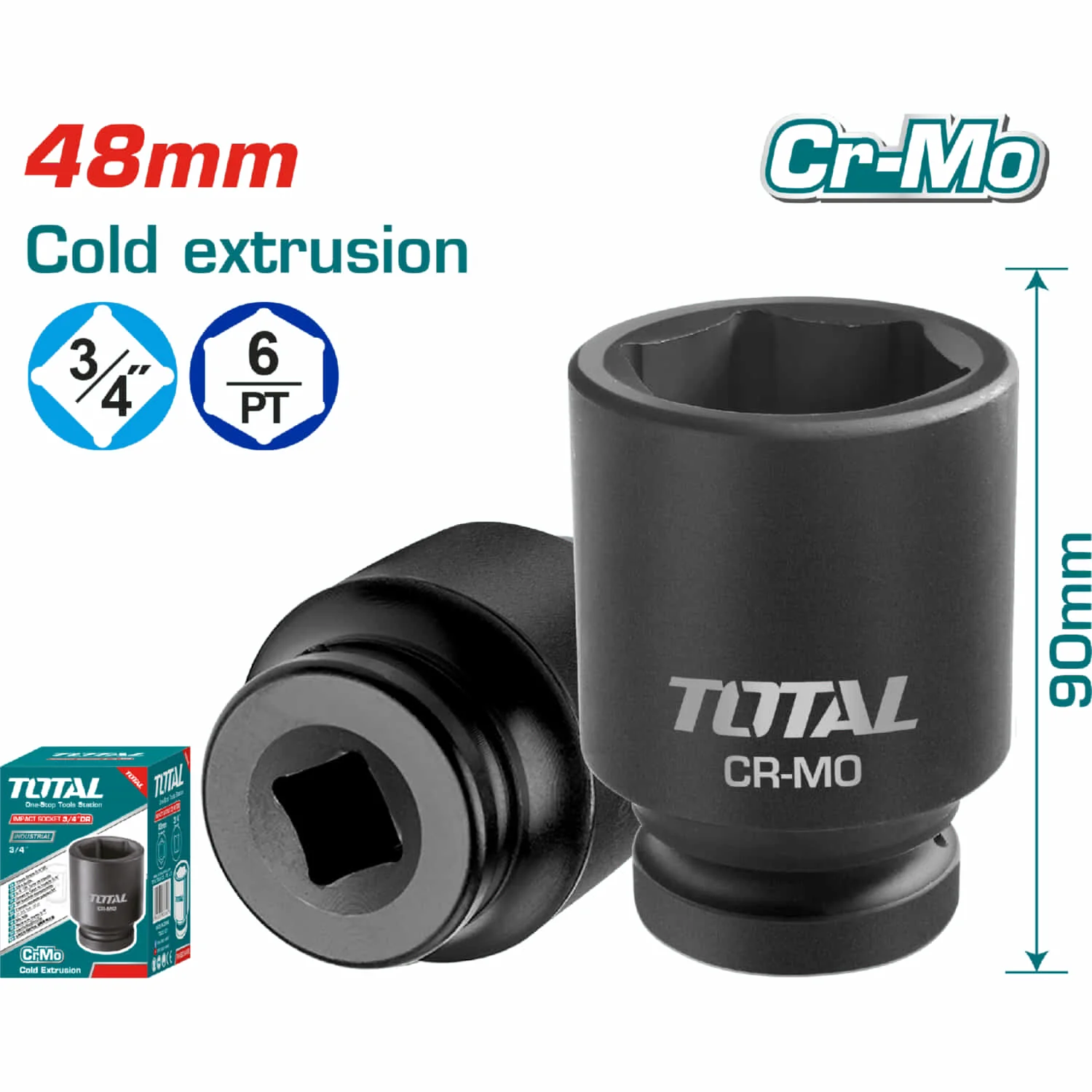 Dados Sockets Impacto 3/4". Material Crmo - Image 18
