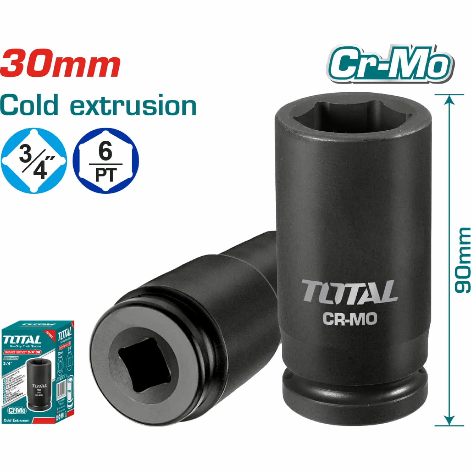 Dados Sockets Impacto 3/4". Material Crmo - Image 9