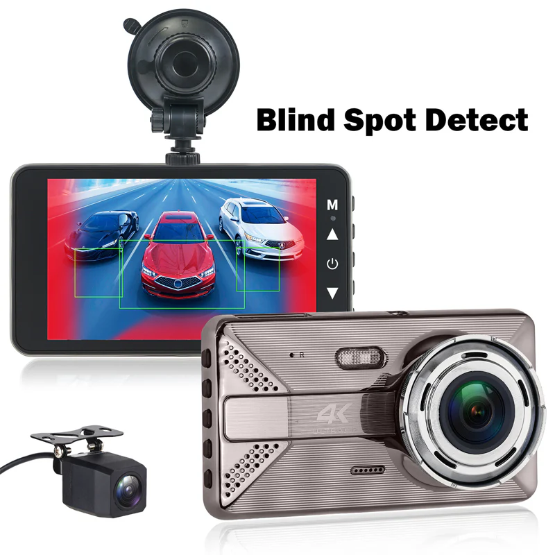 Dash Cam 4K Para Autos 1080P Y Wifi. Grabación Frontal Y Posterior Con ADAS Y Alerta De Punto Ciego. Cámara Vehicular Con Visión Nocturna. - Image 3