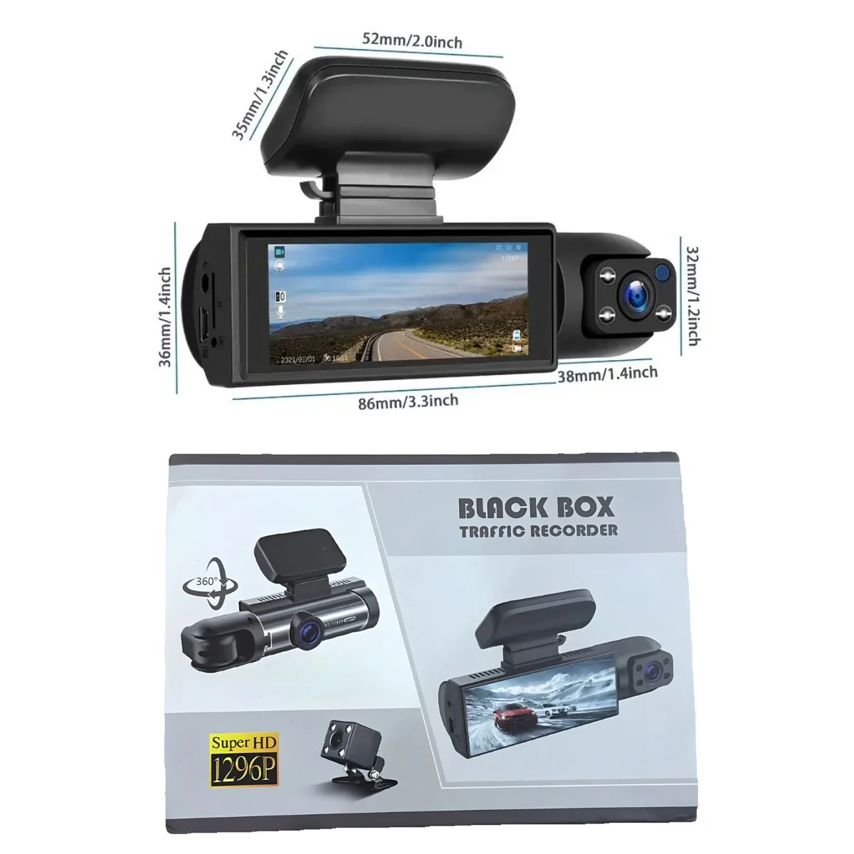 Dash Cam Cámara Doble Para Autos 1080P Con Wifi. Grabación Frontal Y Trasera. Dashcam Con Visión Nocturna HD Para Carros. Wifi + 32G - Image 6