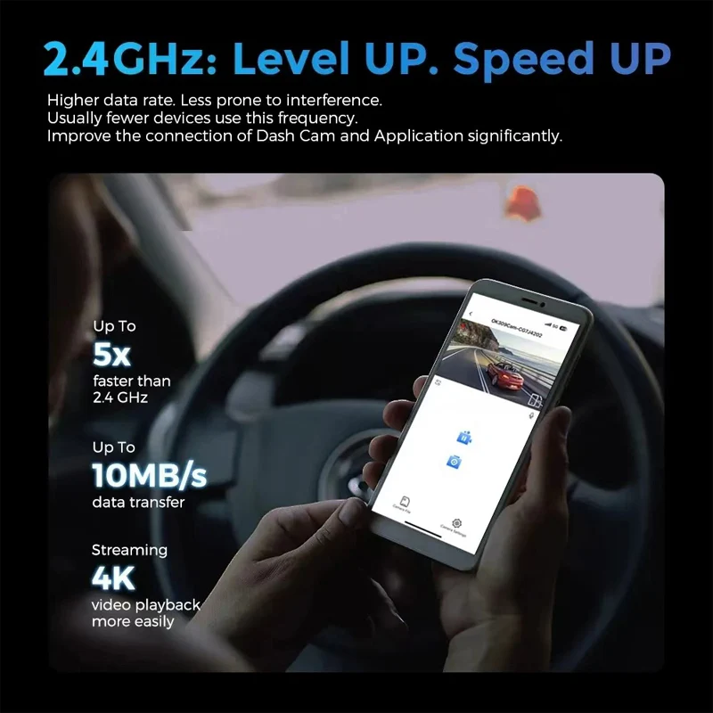 Dash Cam Cámara Doble Para Autos 4K + 1080P Con Wifi. Grabación Frontal Ultra HD Y Trasera Full HD. Dashcam Con Visión Nocturna Y App Móvil. - Image 5