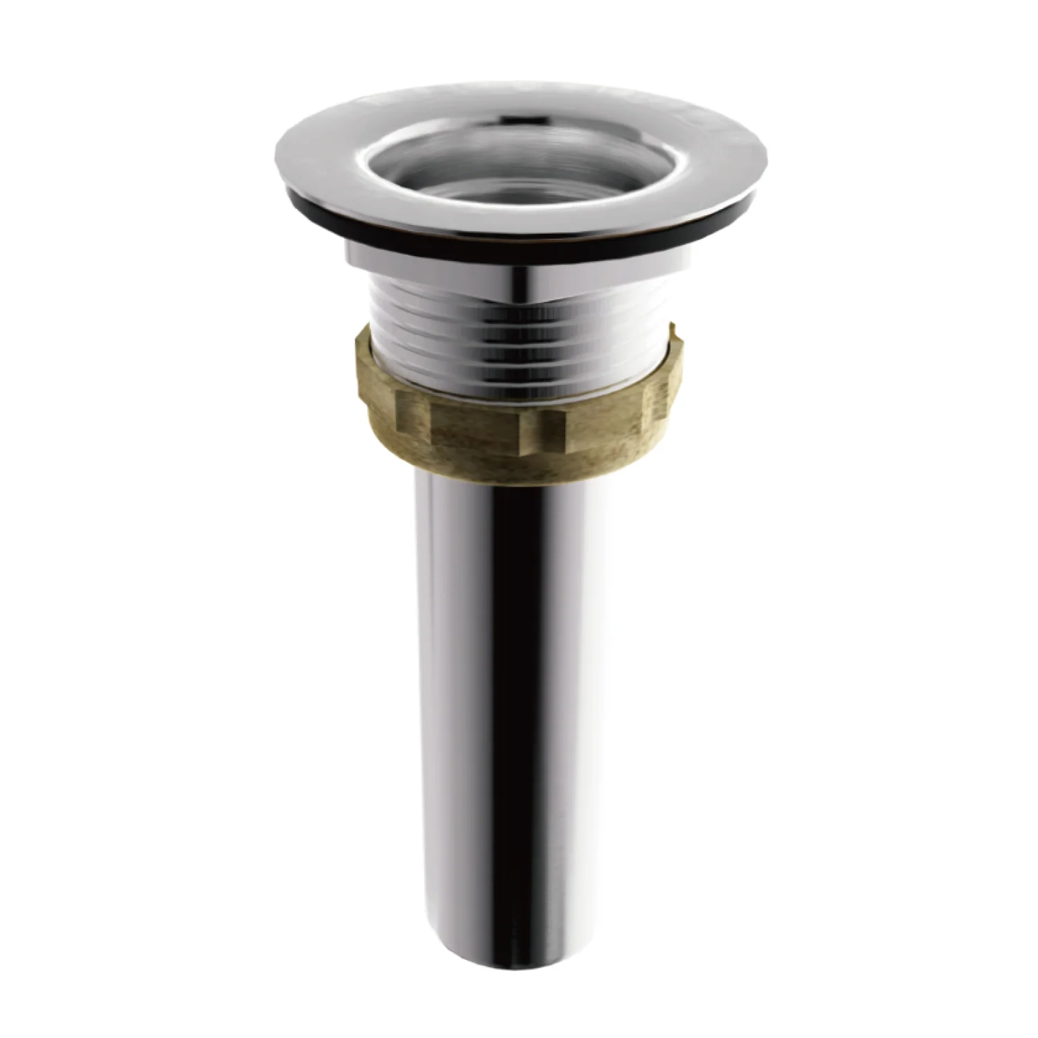 Desagüe Para Fregador 38Mm. Drenaje Con Rejilla Metálica Y Tubo De Acero Satinado. - Image 2