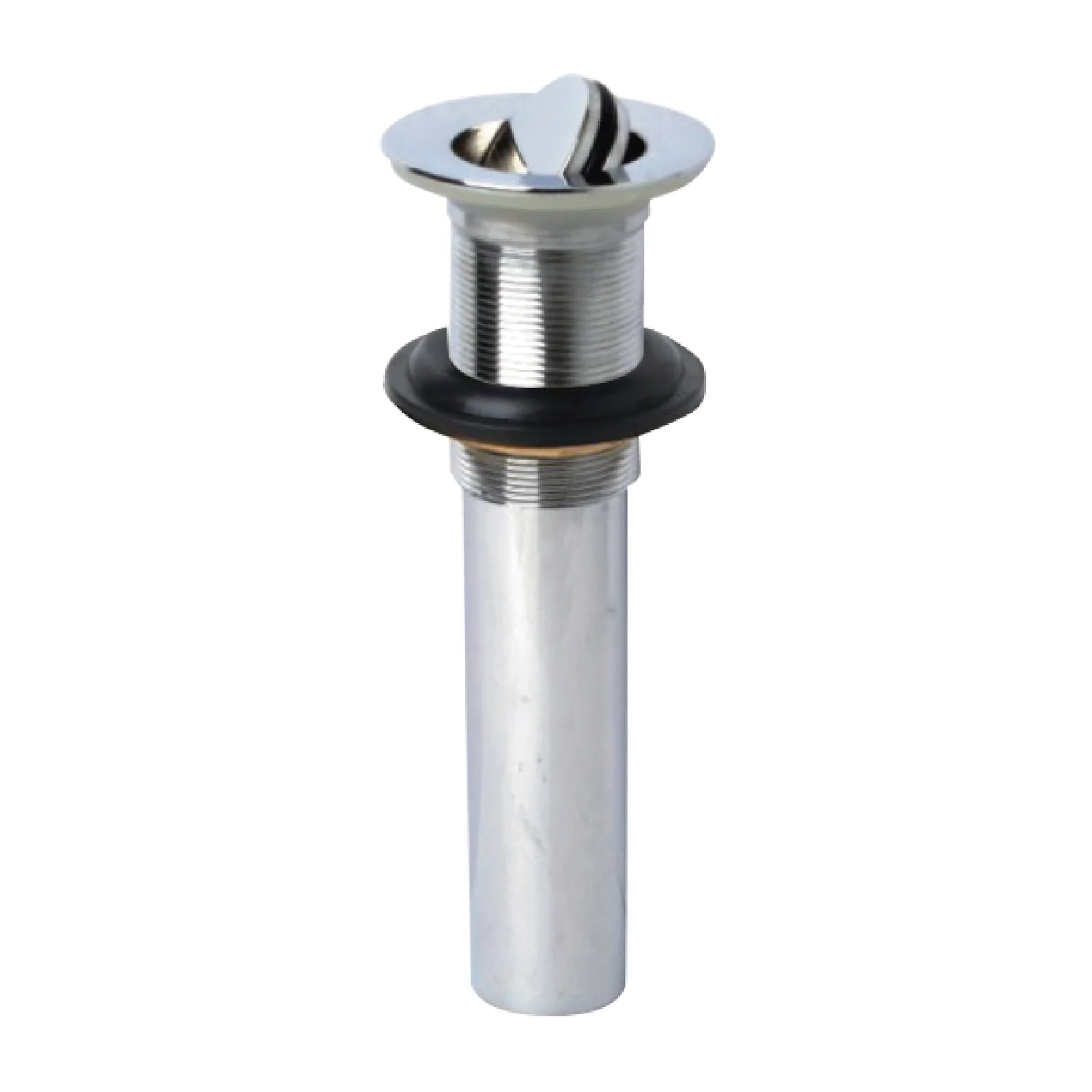 Desagüe Para Lavamanos 1 1/4". Drenaje Con Tapón Giratorio Cromado Sin Rebosadero. - Image 2
