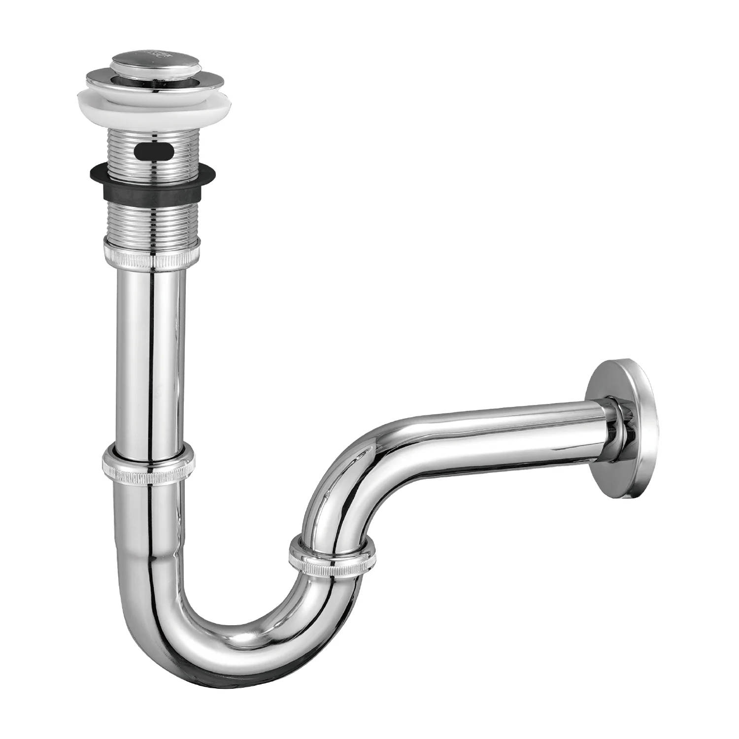 Desagüe Y Sifón Para Lavamanos 1 1/4". Trampa En U Con Tubo De Acero Inoxidable. - Image 2
