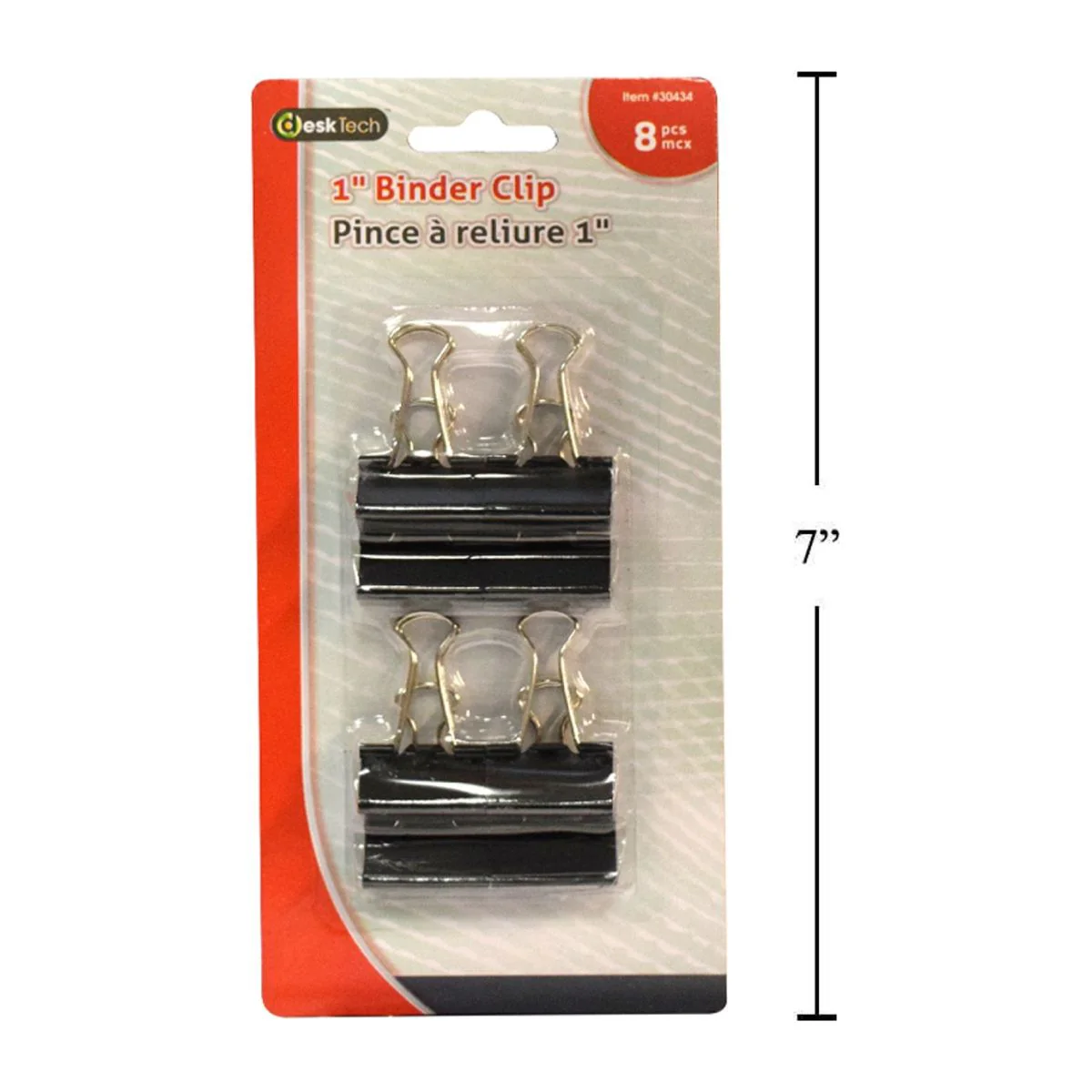 Desk Tech - Clip Sujetapapeles Para Carpetas De 1 ", 8 Piezas, Negro - Image 5