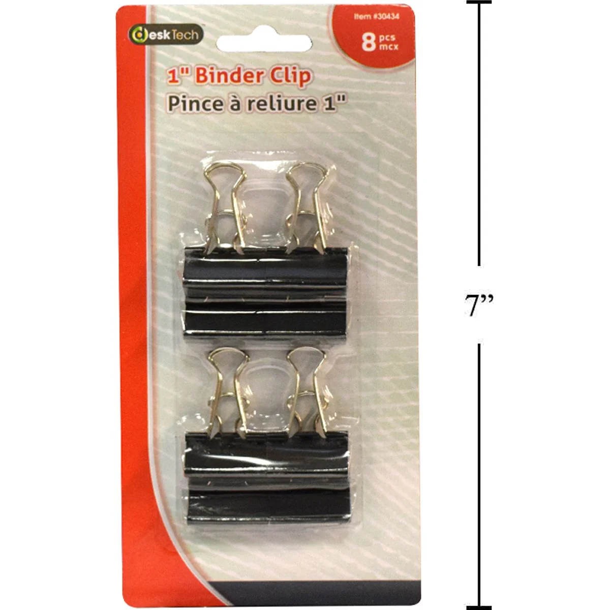 Desk Tech - Clip Sujetapapeles Para Carpetas De 1 ", 8 Piezas, Negro - Image 7