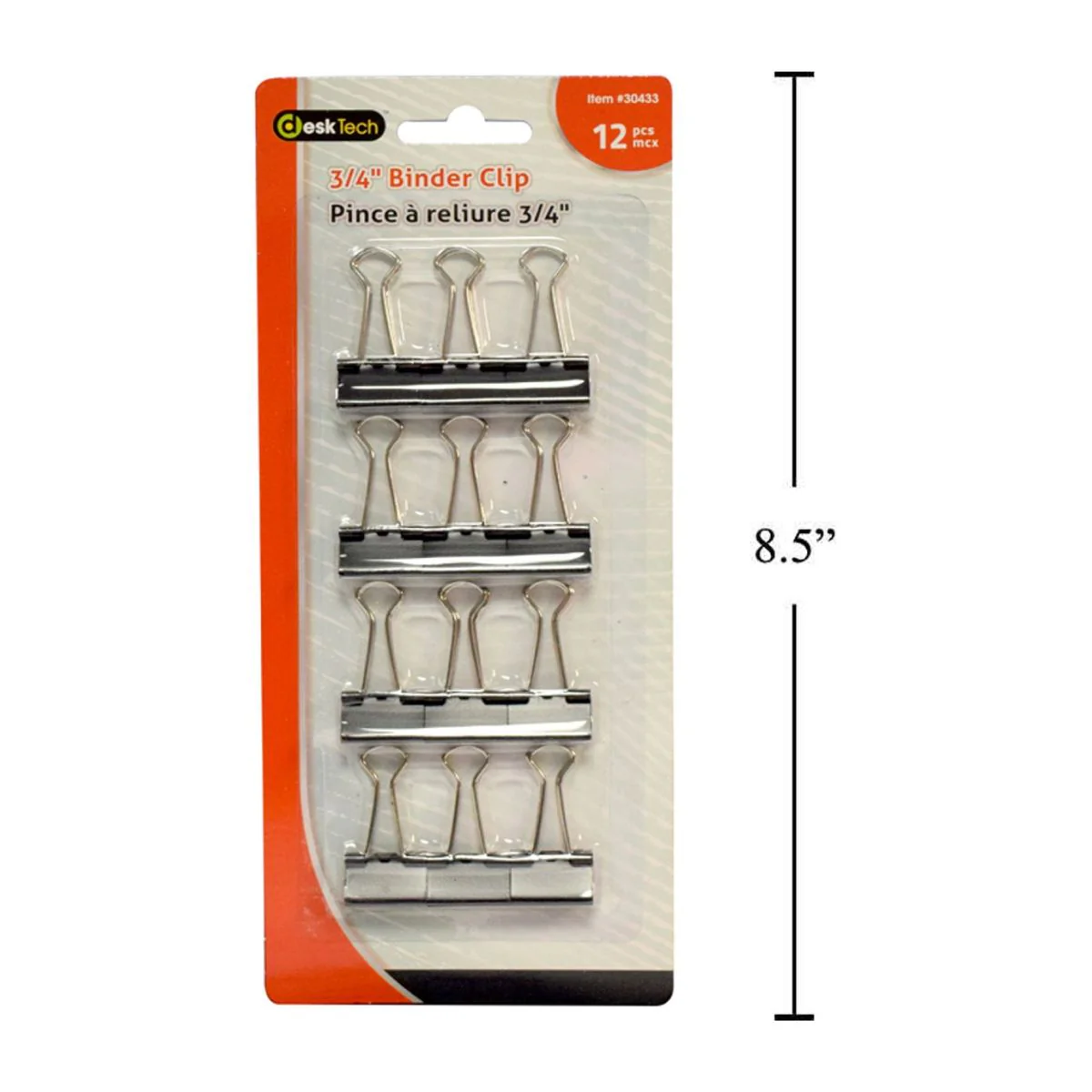 Desk Tech - Clip Sujetapapeles Para Carpetas De 3/4 ", 12 Piezas, Negro - Image 4