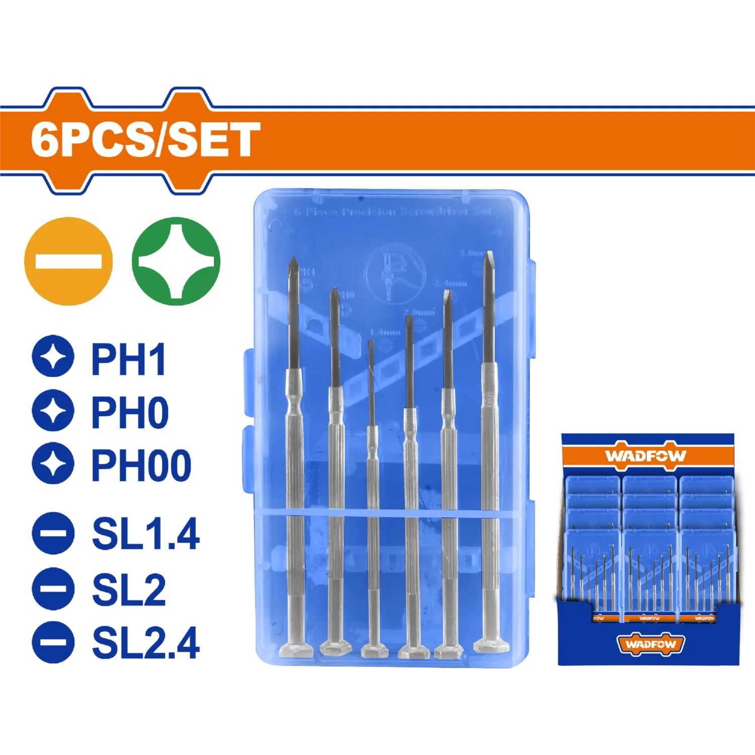 Destornilladores De Precisión PH1, PH0, PH00, SL1.4 SL2 SL2.4 6 Piezas. Set. Ideal Reparar Piezas. - Image 2