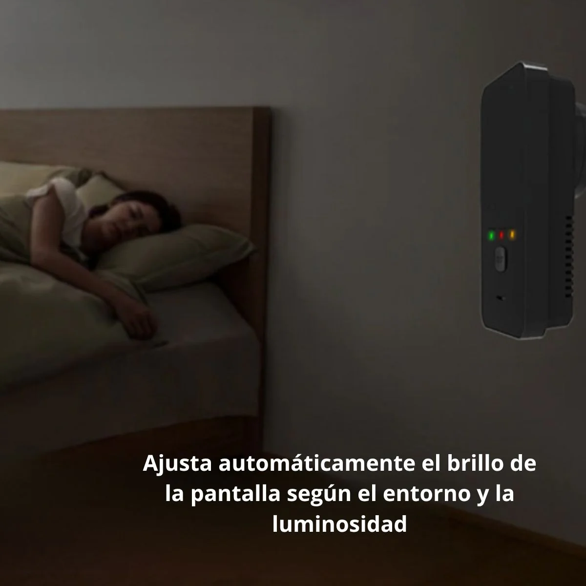 Detector Alarma 4 En 1 De Gas, Monóxido De Carbono Co2, Temperatura Y Humedad Con Pantalla LCD 110V Plug And Play. Material ABS Ignífugo - Image 3