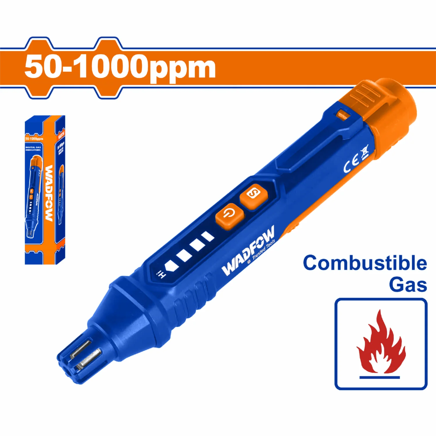 Detector Digital De Gases. Pantalla LCD. Detecta Gas Combustible. 50-1000Ppm.