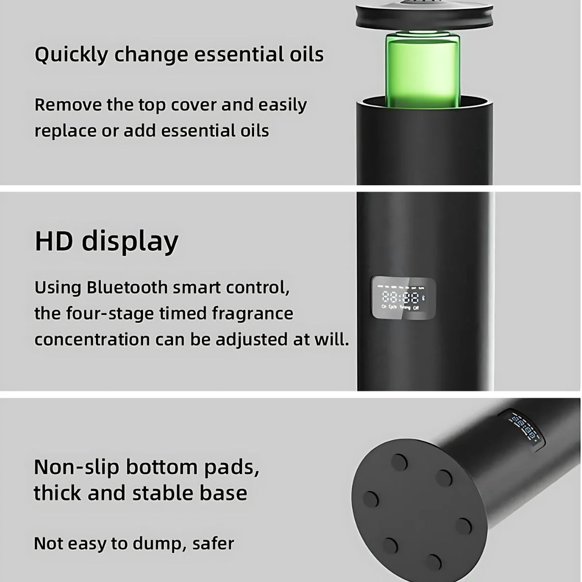 Difusor Aromas De Aceites Esenciales. Ambientador De Alta Capacidad De 500 ML Y Alcance De 1500M³ Para Espacios Amplios. Dispensador Aromático Con Bluetooth. Aromaterapia. - Image 4