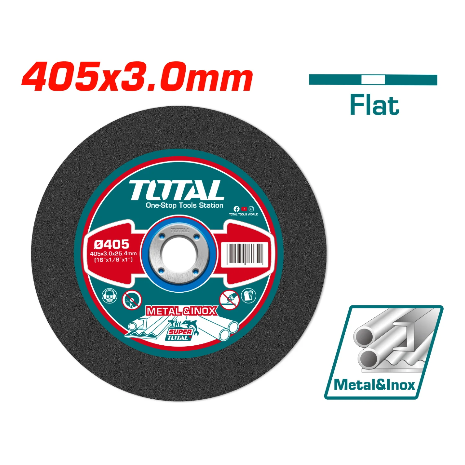 Disco De Corte De Metal Abrasivo 16" 405X3.0Mm Disco De Corte Plano Para Metal - Image 2