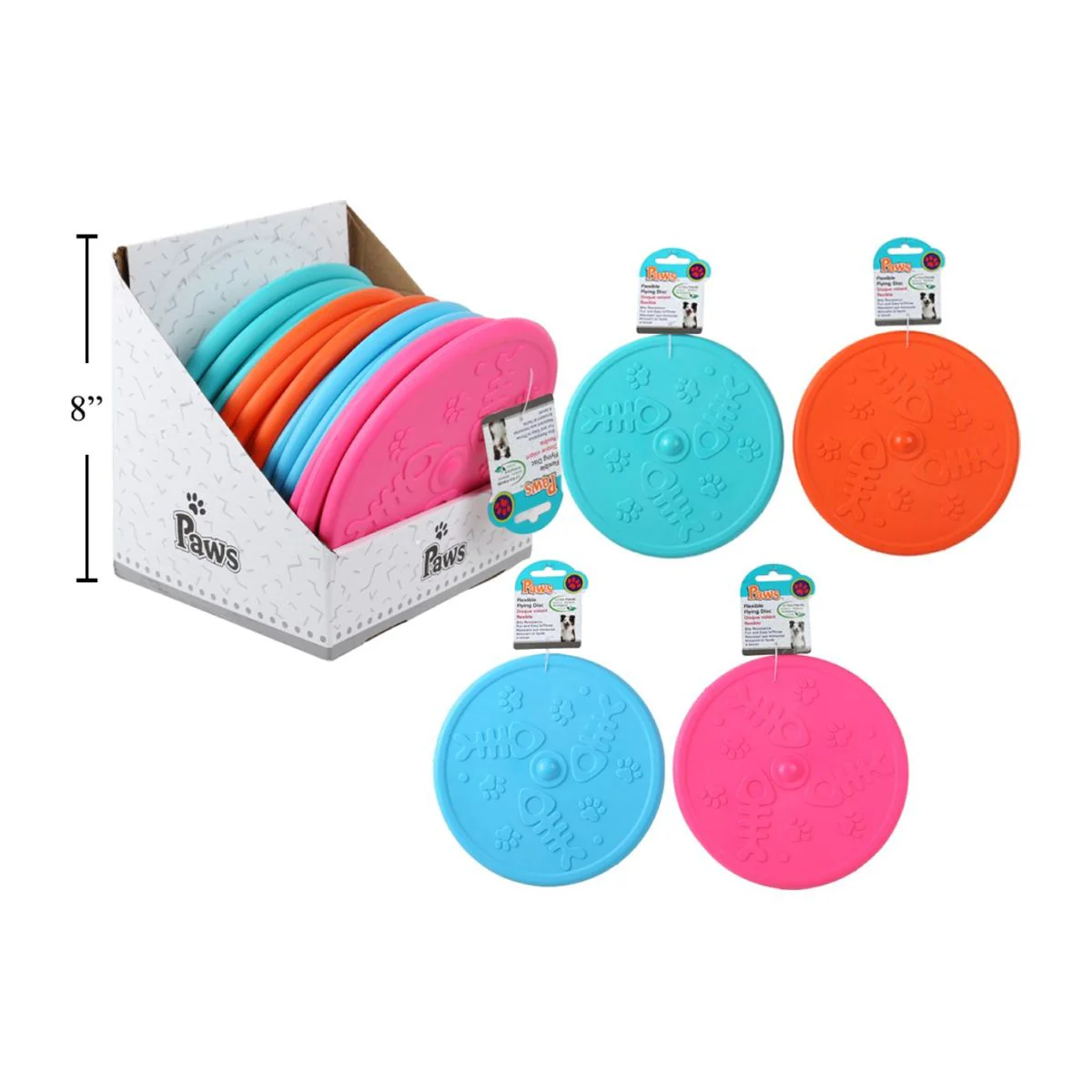 Disco Volador Freesbe Flexible 7.75 "  (1Pza) (Viene En Colores Variados Al Azar) - Image 2