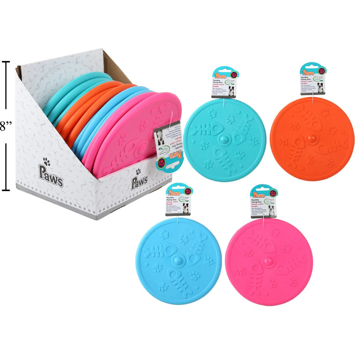 Disco Volador Freesbe Flexible 7.75 "  (1Pza) (Viene En Colores Variados Al Azar) - Image 8