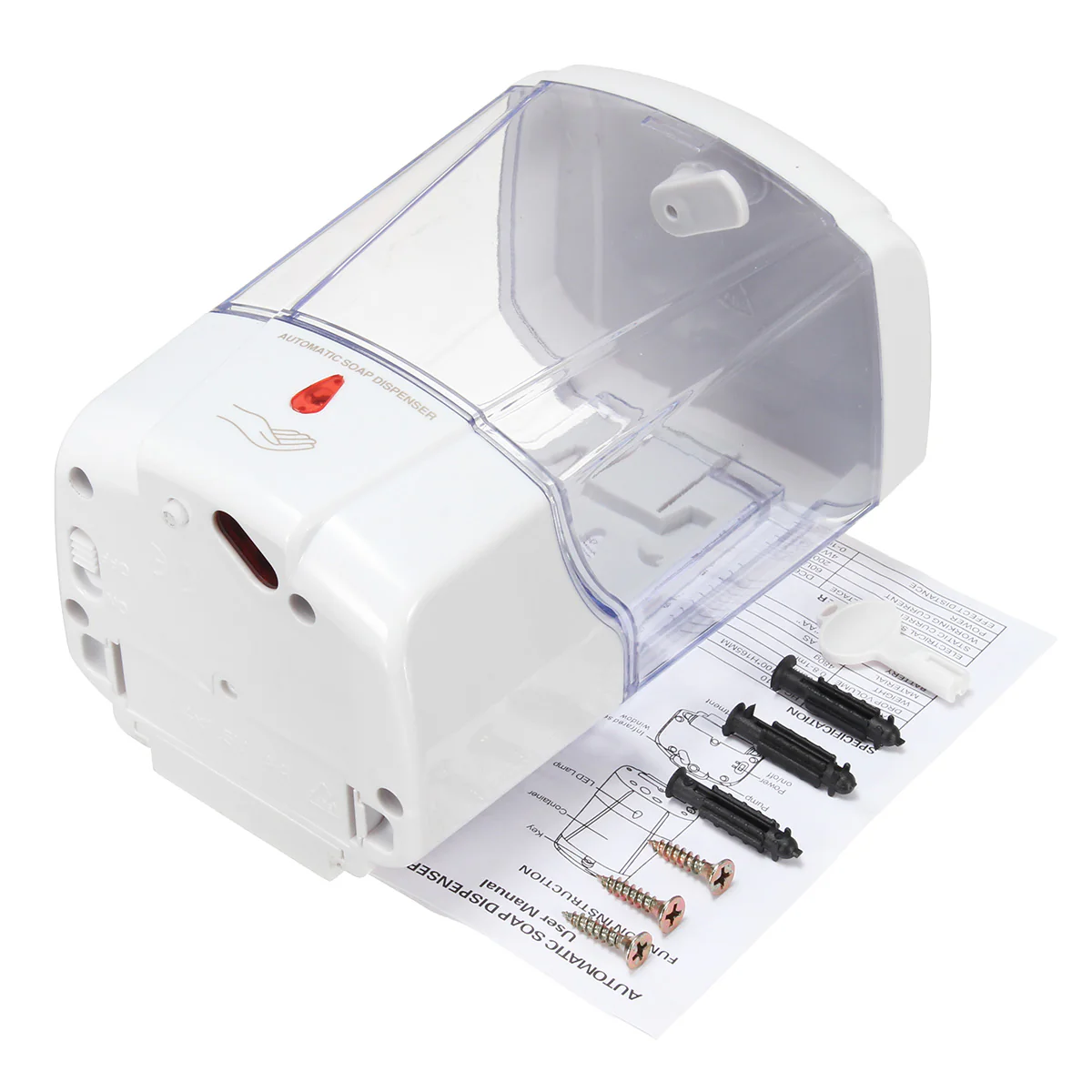 Dispensador Automatico Para Gel O Jabon 600Ml ( Para Instalacion A Pared) - Image 4