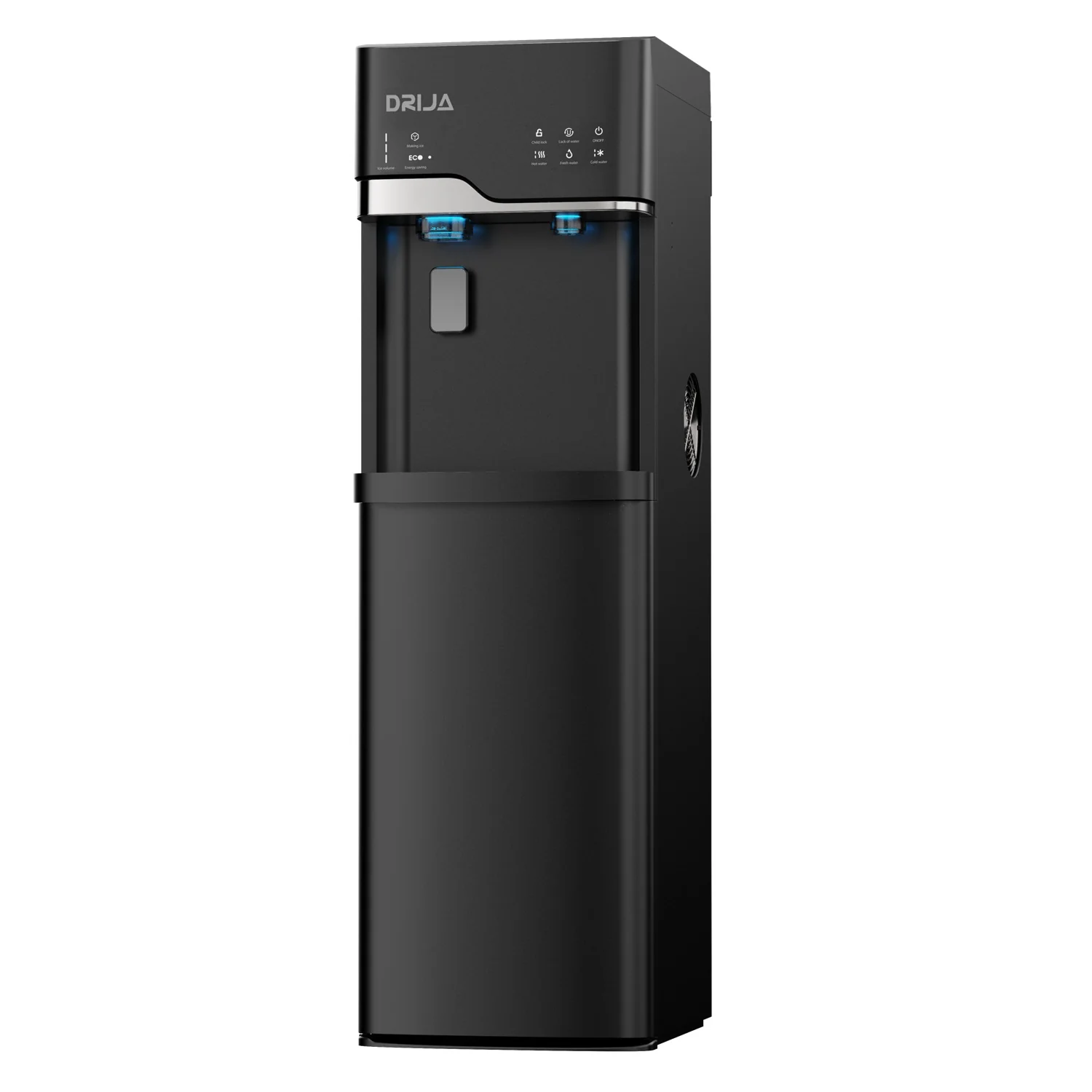 Dispensador De Agua Fría, Natural O Caliente Con Fabricador De Hielo 10Kg. Capacidad De 20 Litros. Lusso. Botellones De Agua De 5 Galones