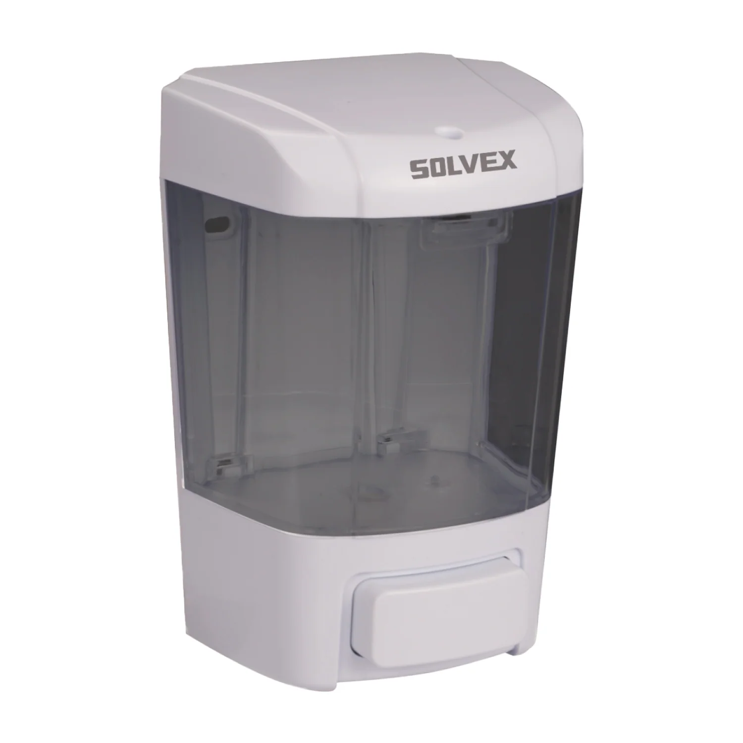 Dispensador De Jabón Líquido De Pared 800Ml. Color Blanco Con Cuerpo Translúcido. - Image 2