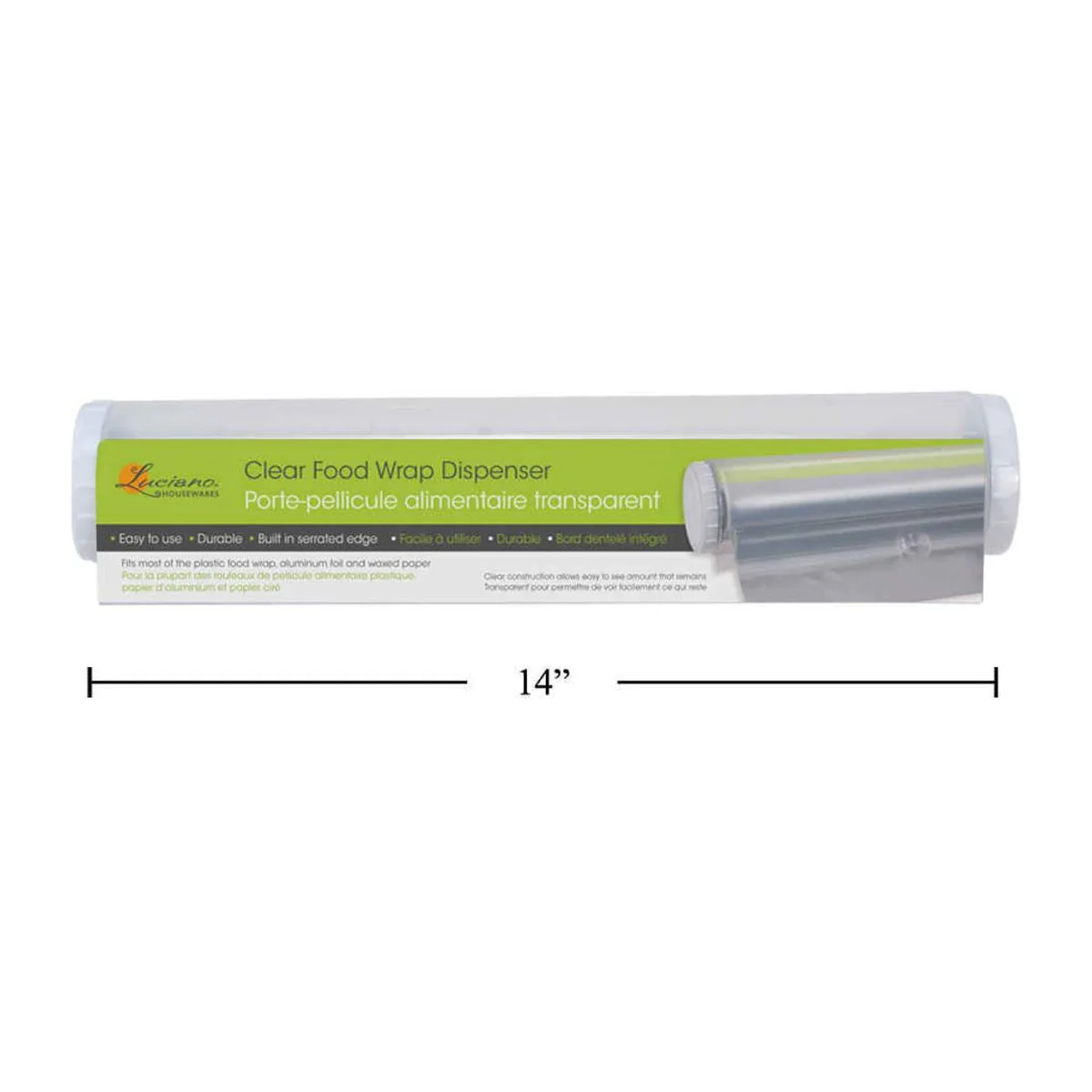 Dispensador De Papel Transparente Para Alimentos Luciano, Film Retráctil Con Inserto - Image 2