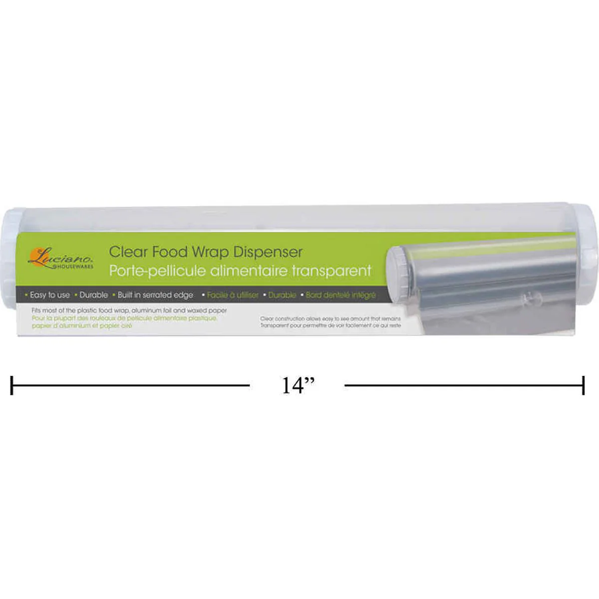 Dispensador De Papel Transparente Para Alimentos Luciano, Film Retráctil Con Inserto - Image 5