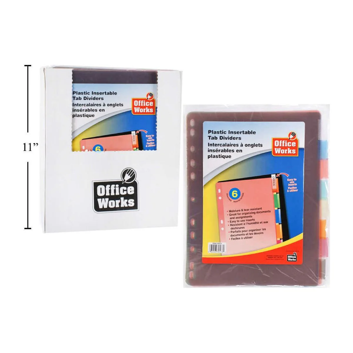 Divisor De Índice De PVC De 6 Piezas, Bolsa De Plástico Con Inserto - Image 3