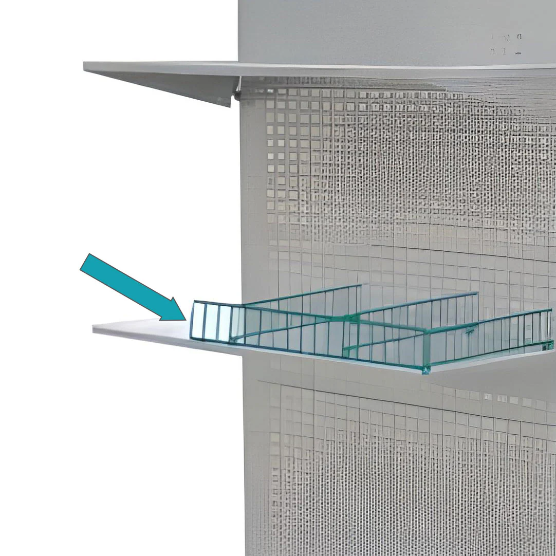 Divisor Frontal De Repisa Para Exhibidor Ferretero Carbone 950*460*2200Mm - Image 3