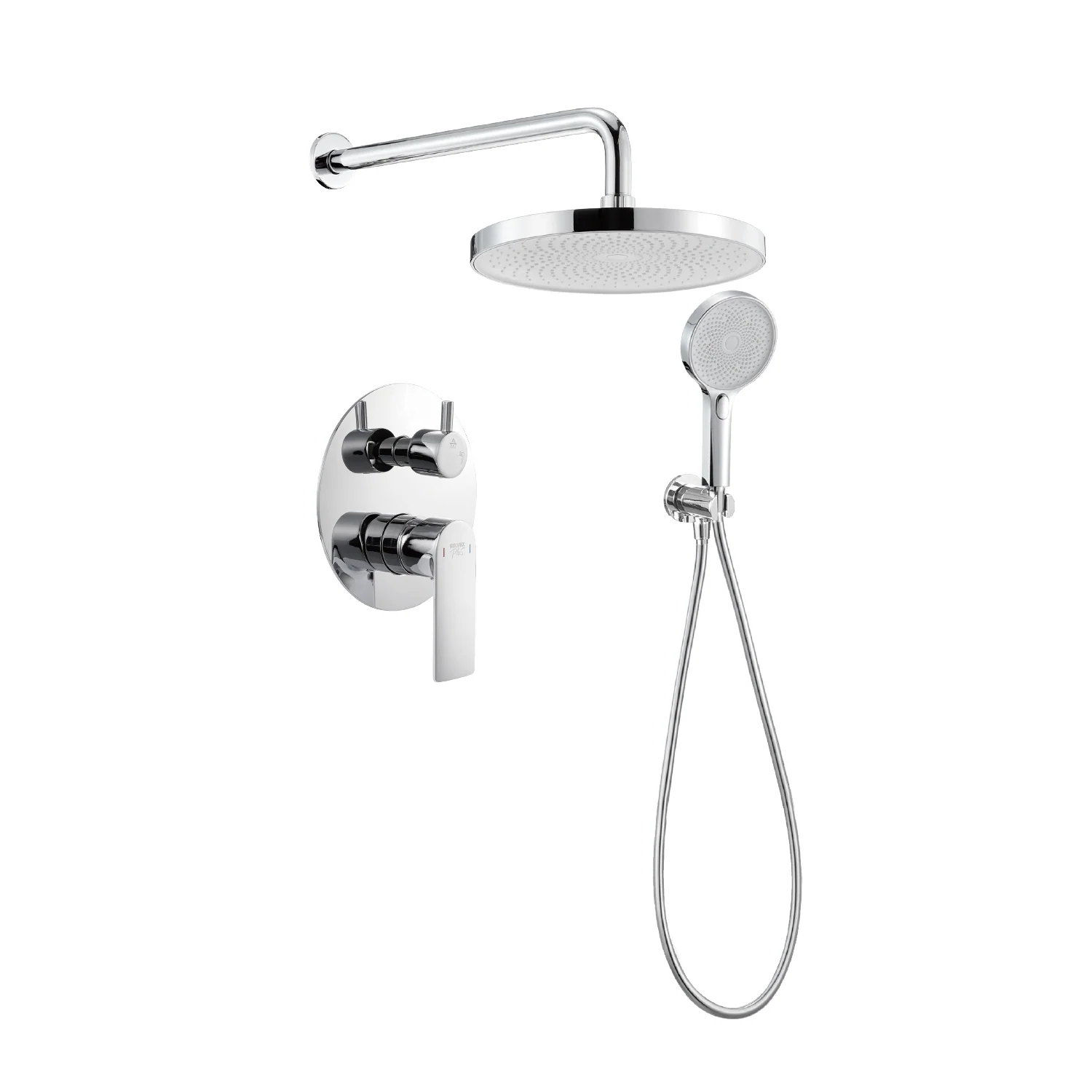 Ducha Para Empotrar. Juego De Mezcladora Monomando Con Regadera Redonda De 10” Y Ducha Teléfono De 3 Funciones. Garantía De Por Vida. - Image 2