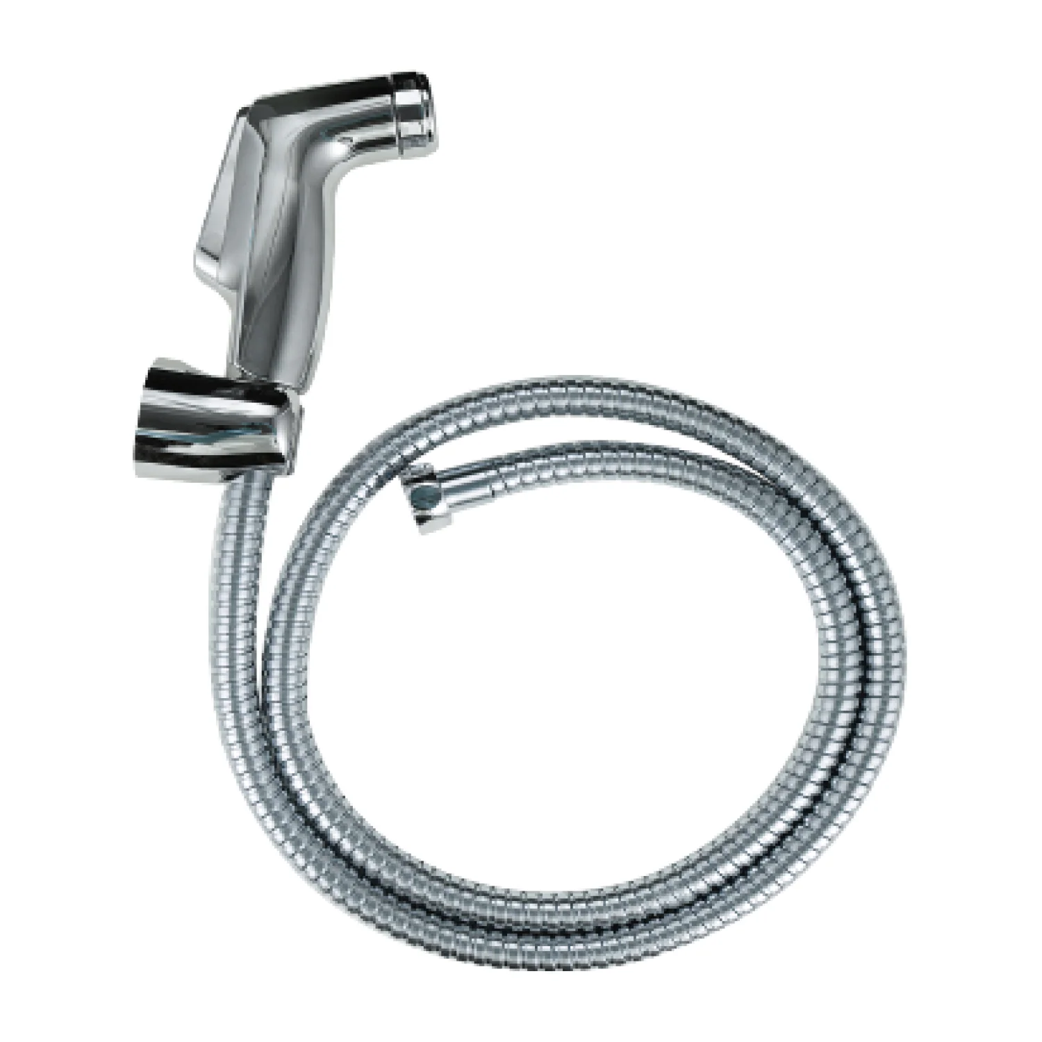 Ducha Sanitaria Tipo Teléfono Cromada. Set De 3 Piezas Con Manguera Y Soporte. Regadera De Mano Para Inodoro Bidet. - Image 2