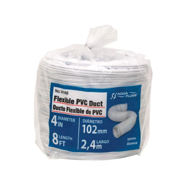 Ducto Flexible De PVC De 8 Pies Para Aire Acondicionado De 4" - Image 2