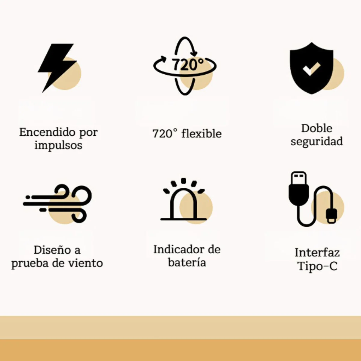 Encendedor Eléctrico Recargable USB-C Con Cuello Flexible. Lighter Ilimitado Para Estufa, Barbacoa, Fogata, Velas. Color Negro. - Image 3