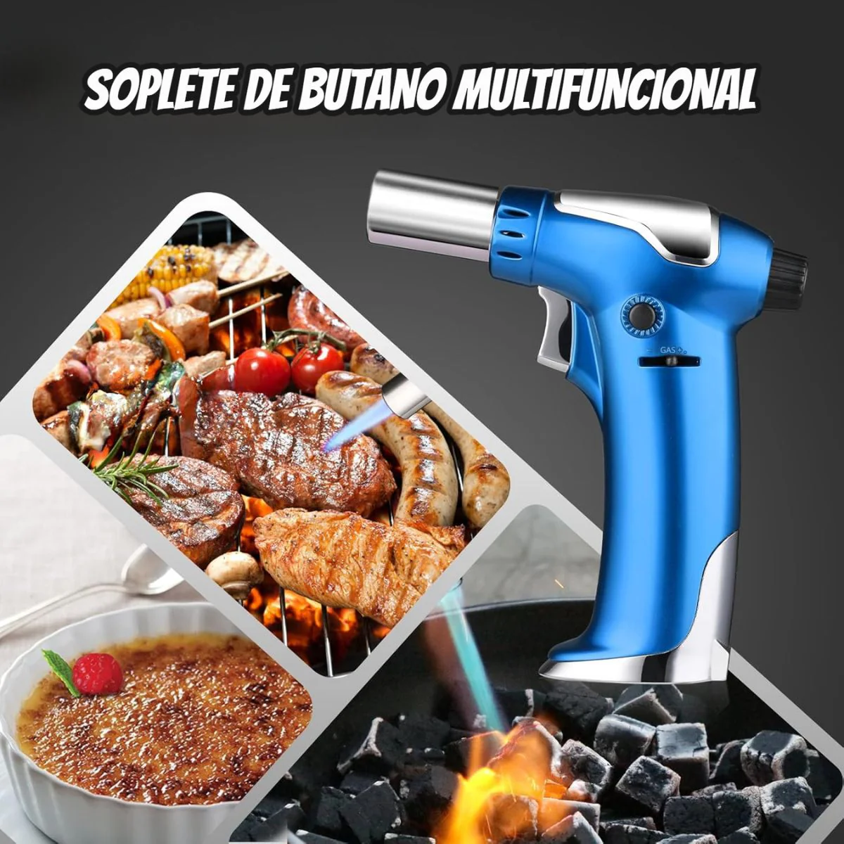 Encendedor Soplete De Cocina Profesional A Gas Butano Para Repostería, Parrilla Y Soldadura. - Image 4