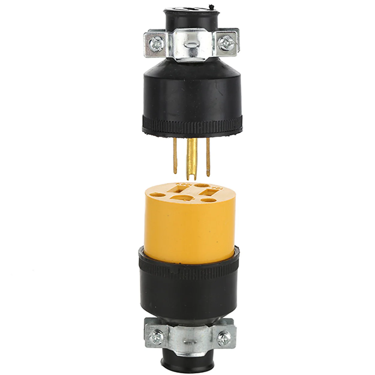 Enchufe Polarizado Con Caucho Y Clamp De Seguridad. Conexion Nema 5-15P. 15A-125Volt. 60 Hz - Image 3