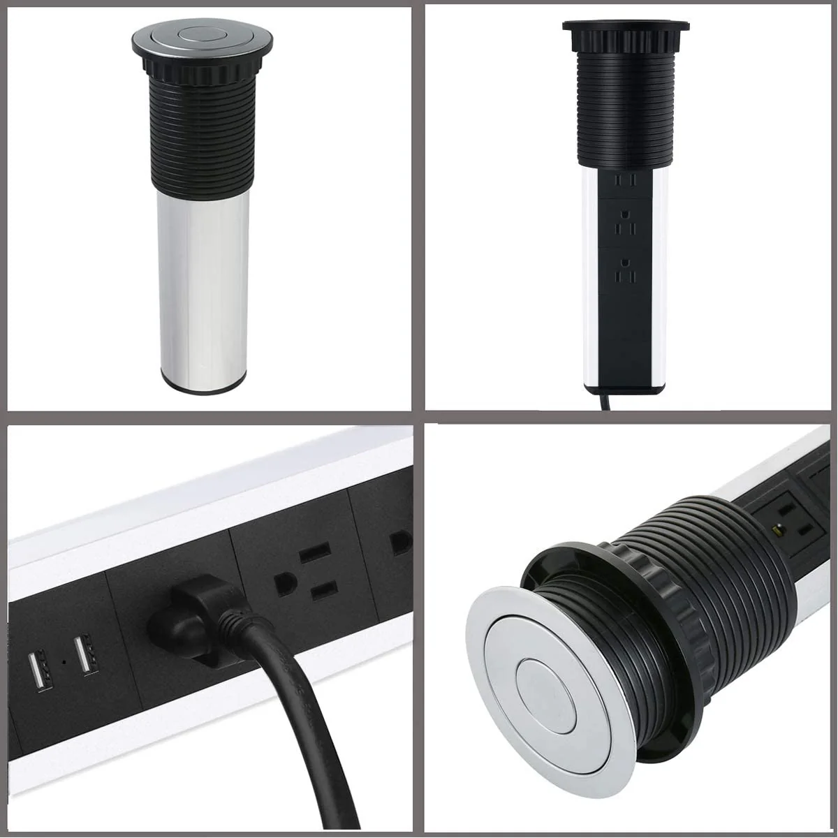 Enchufe Toma Corriente Retractil Smart Con 2 Puertos USB - Image 4