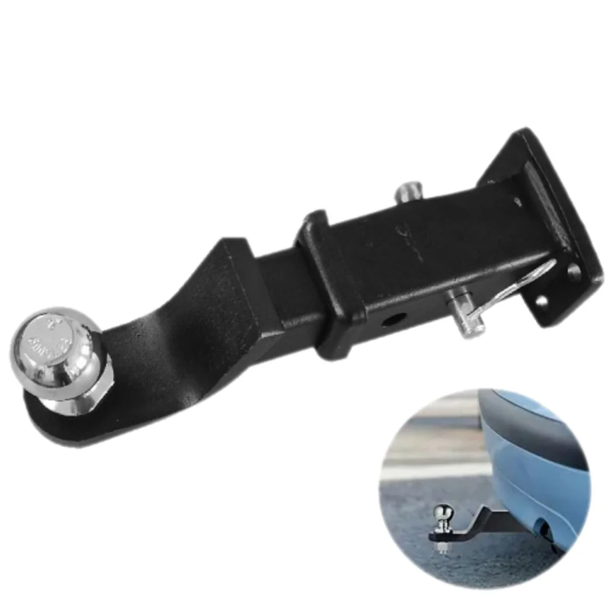 Bola Enganche De Remolque Universal 50 Mm Para Camioneta Y SUV. Acoplador Para Trailer. Bola Cromada Y Acero Reforzado 2”.