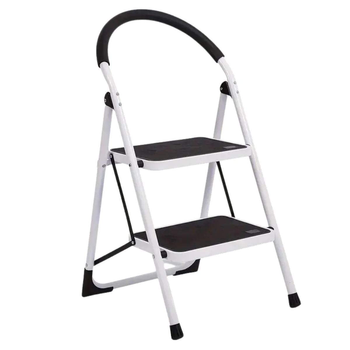 Escalera Plegable De 2 Peldaños Con Pasamanos.