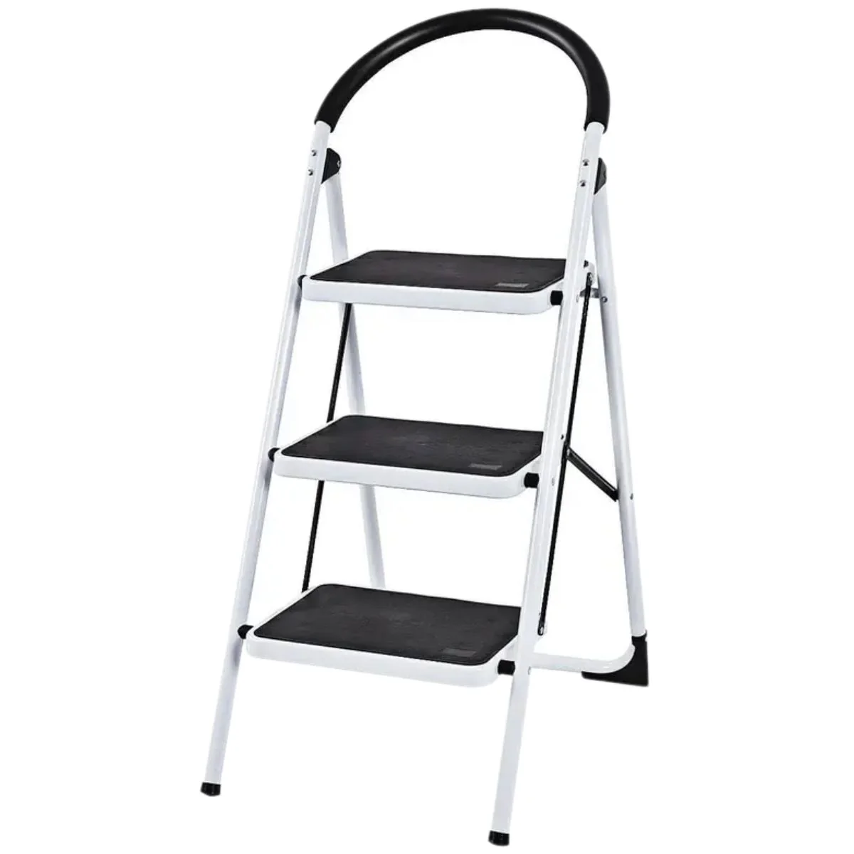 Escalera Plegable De 3 Peldaños Con Pasamanos.