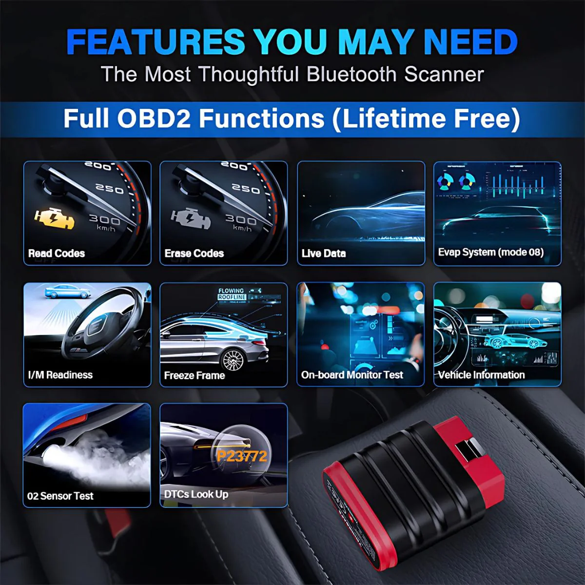 Escáner Automotriz OBD2 Bluetooth. Diagnóstico Completo De Todos Los Sistemas. Compatible Con Android Y Ios. Lector De Códigos Para Carros - Image 4