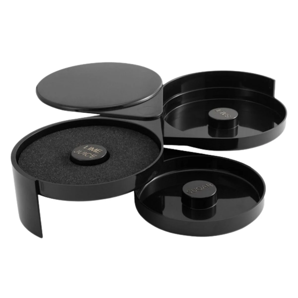 Escarchador De Copas 3 Niveles Para Bar. Bordeador De Vasos Y Copas Para Sal, Azúcar Y Limón. Ideal Para Hacer Cocteles. Decorador. - Image 2