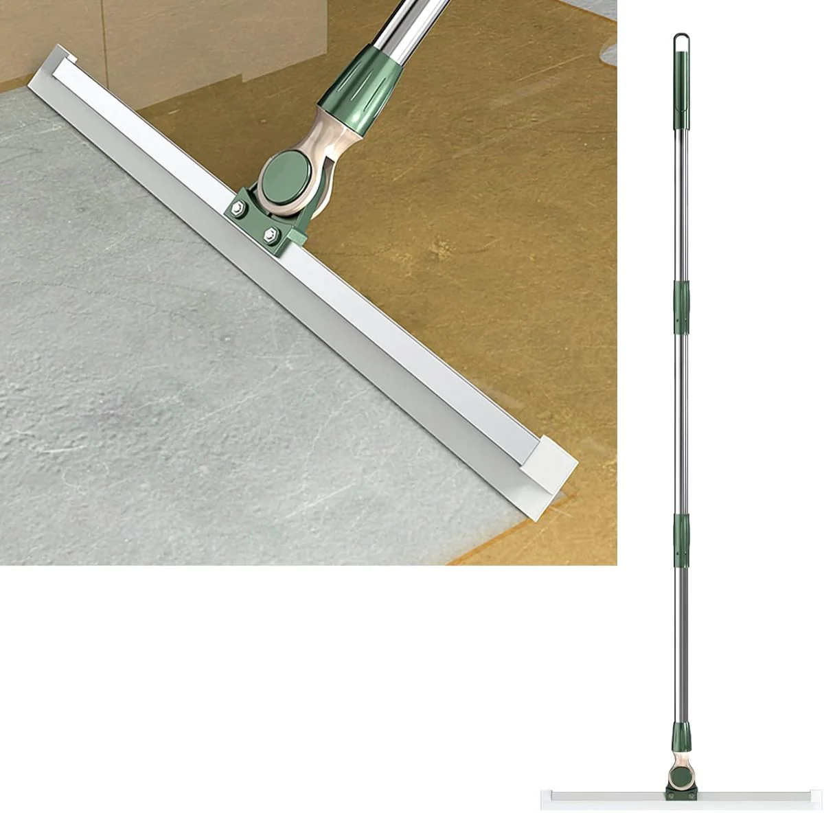 Escurridor Escobilla De Silicona De 35Cm (13.7”). Ideal Para Piso Y Ventanas. Limpiaparabrisas. Escoba Mágica Para Agua