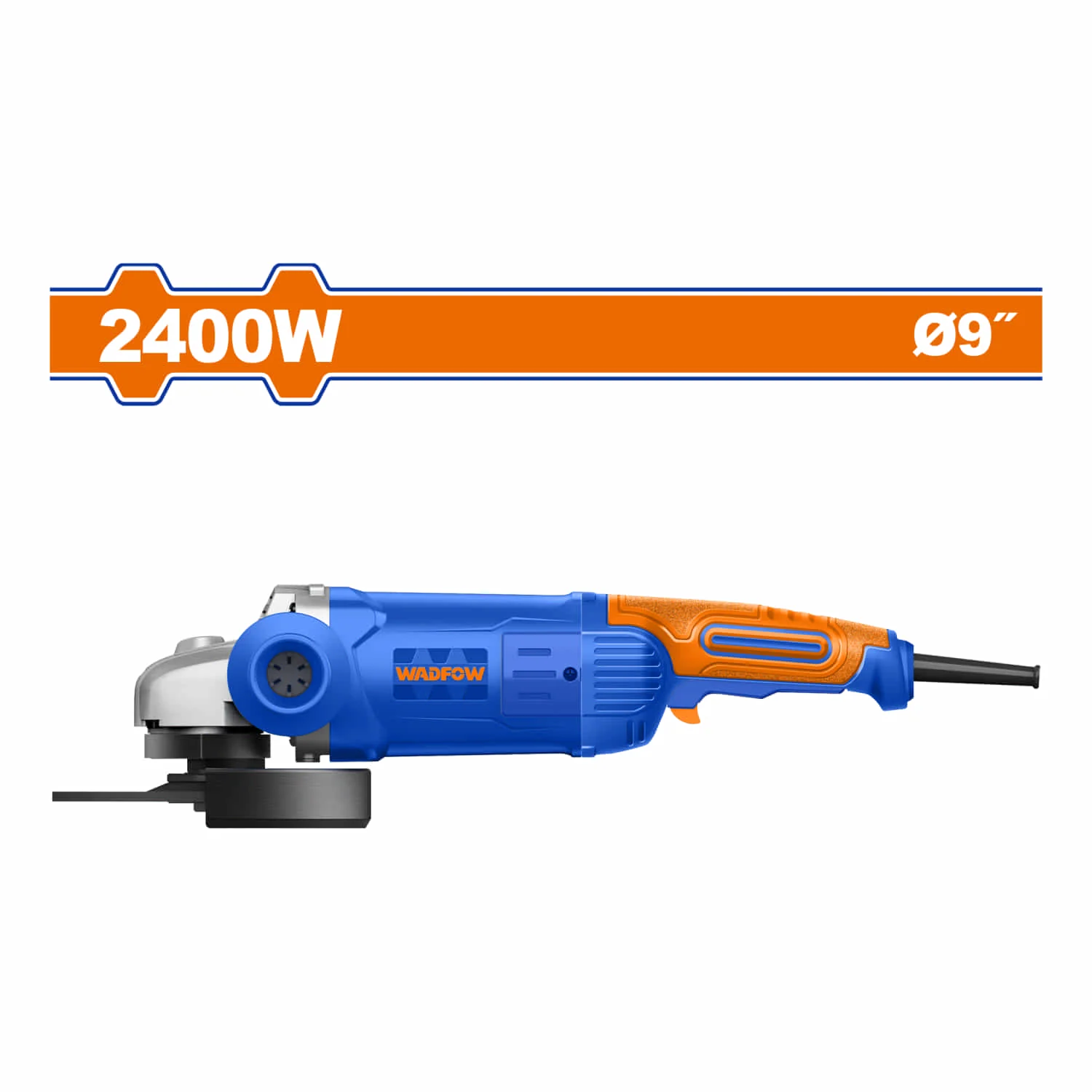 Esmeriladora Angular 9" 2400W. 110-120V ~ 50/60Hz. 6400Rpm. No Incluye Disco. Esmeril Flexible. - Image 2