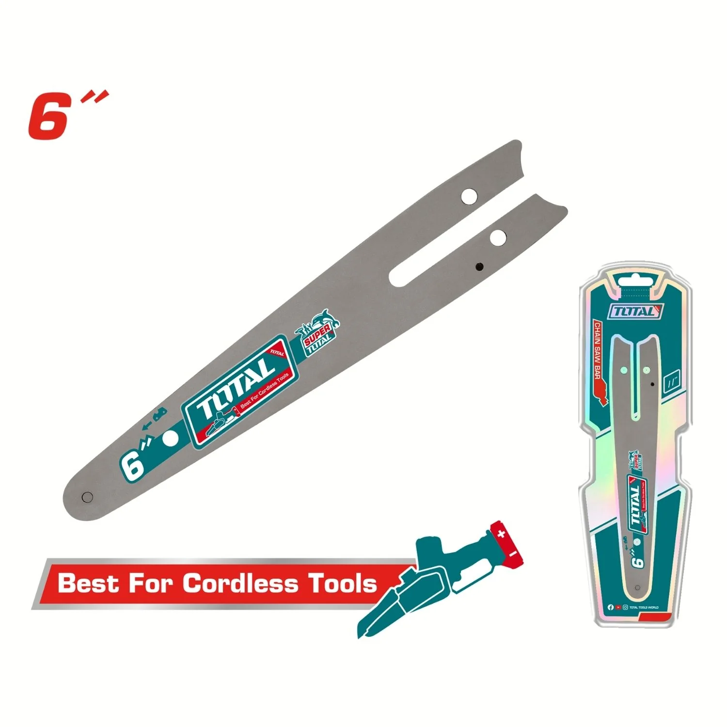 Espada De 6" Para Motosierra Inalámbrica Compatible Con TGSLI2068 TGSLI20685 TGSLI20683 UTGSLI20683 TGSLI20681