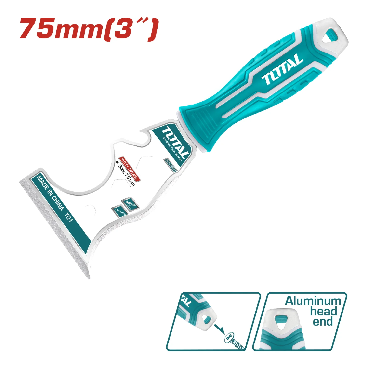 Espátula Multifuncional De 3" (1.8Mm De Espesor). Acero Inoxidable Con Tratamiento Térmico. - Image 2