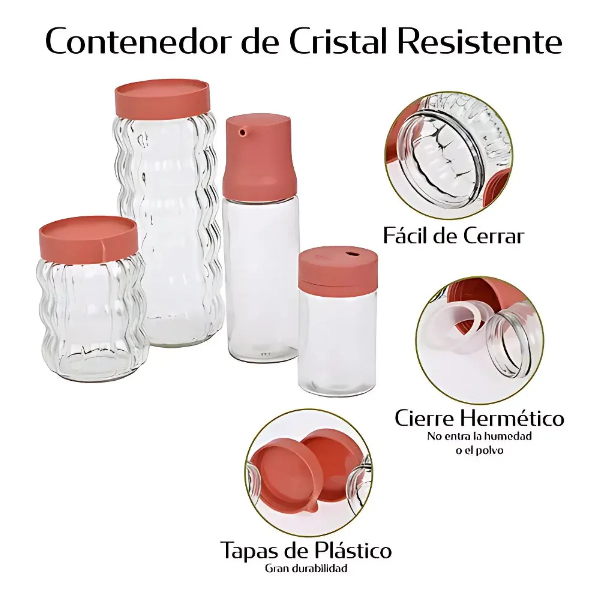 Especieros Para Cocina. Frascos De Vidrio Herméticos Para Especias Y Condimentos (Set De 12 Piezas). Organizadores Con Tapa. - Image 3