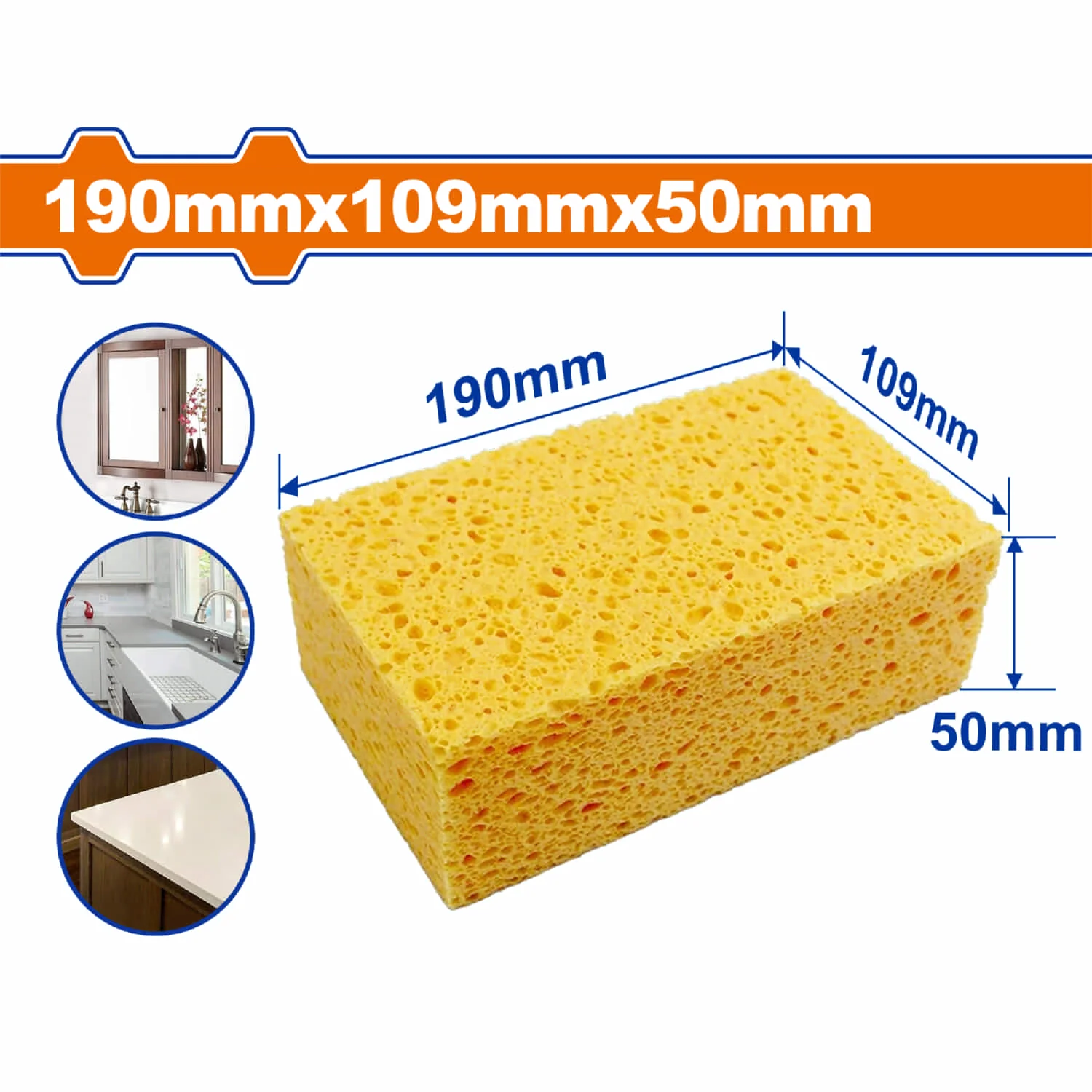 Esponja Para Lechada Multiusos 190X109x50mm (1 Pza)